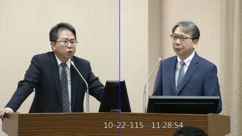 2026-10-22 09:00 第11屆 第6會期 主辦單位：外交及國防委員會 邱志偉委員質詢封面