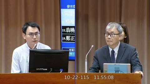 2026-10-22 09:00 第11屆 第6會期 主辦單位:教育及文化委員會 陳冠廷委員質詢封面